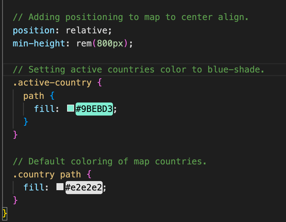 SVG Map CSS